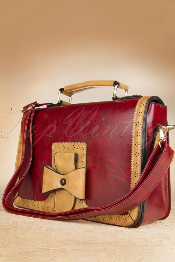 Discount Banned Retro Antieke Handtas In Rood
