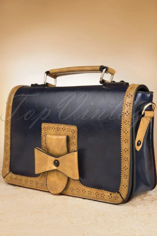 Discount Banned Retro Antieke Messenger Bag In Blauw