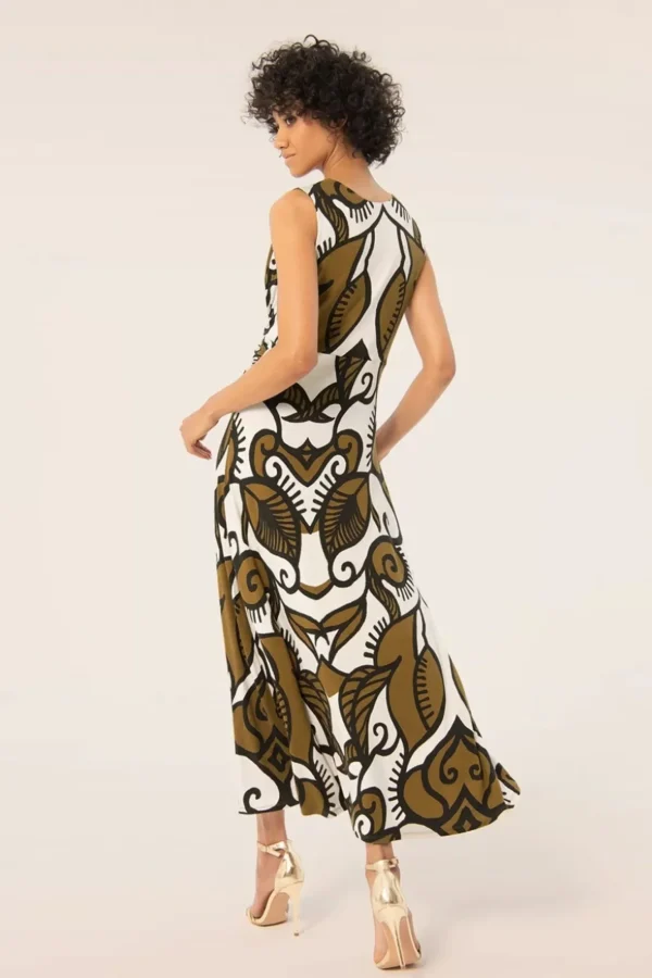 Shop Surkana Aubrey Maxi Jurk In Khaki