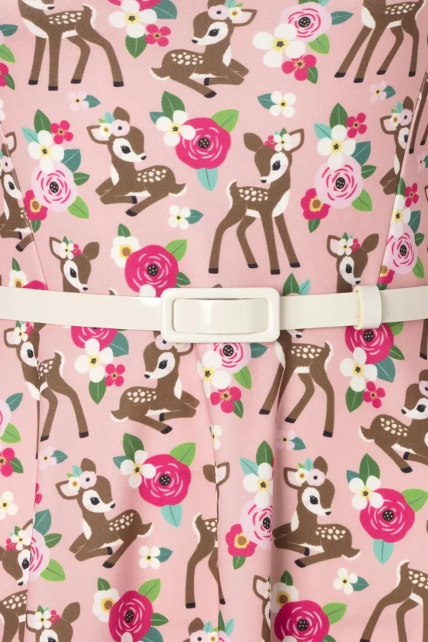 Cheap Vintage Chic for Topvintage Bambi Swing Jurk In Roze