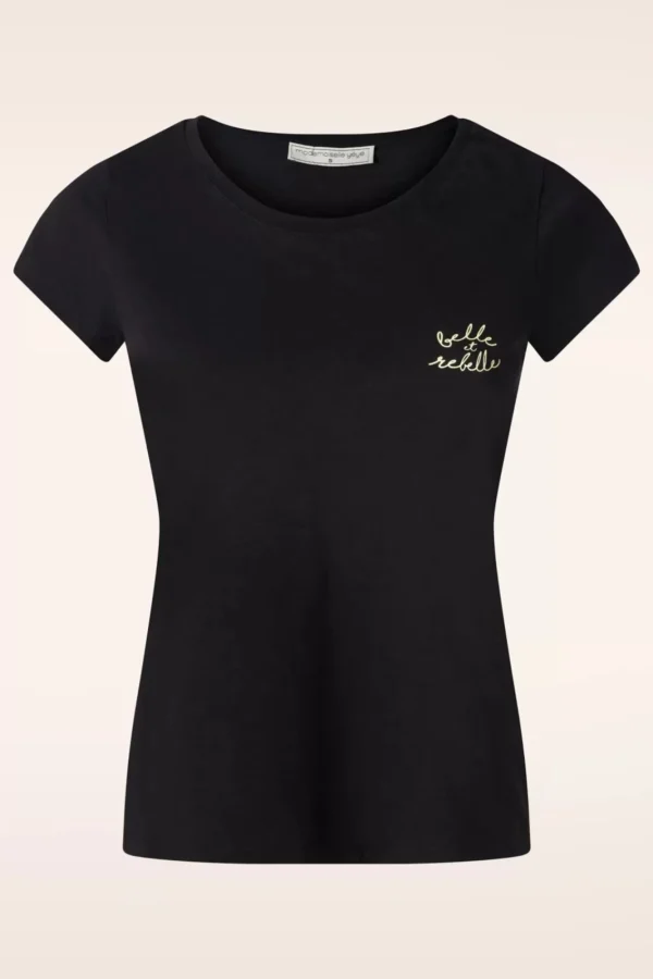 Sale Mademoiselle Yu00e9Yu00e9 Belle Et Rebelle T-Shirt In Zwart