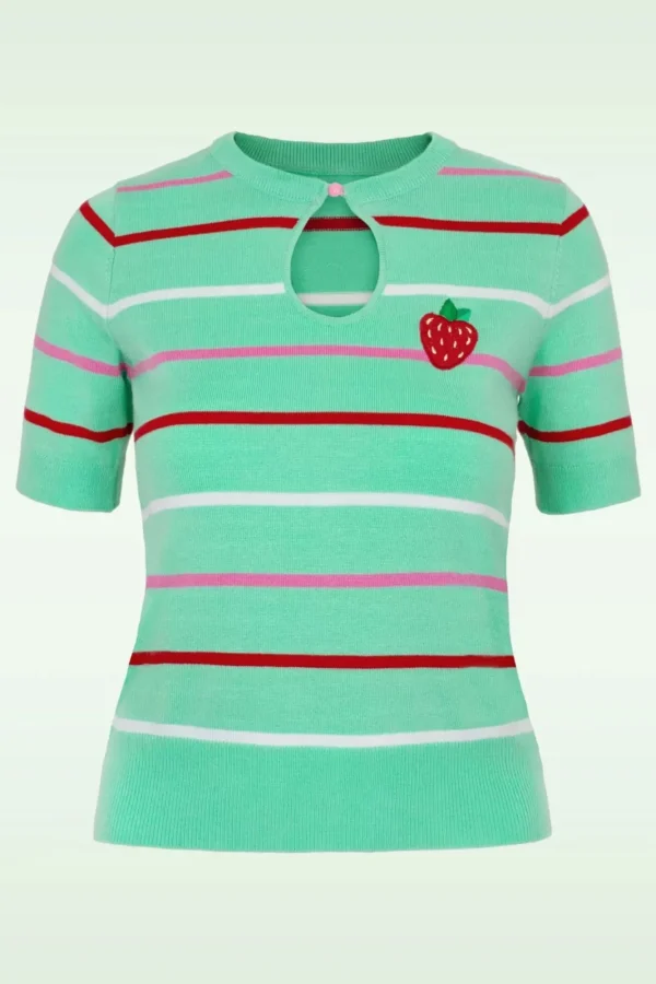 New Bunny Berry Cute Top In Mint