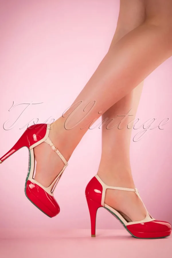Shop Banned Retro Betty Pumps In Rood
