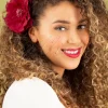 Store Urban Hippies Big Flower Corsage In Rood