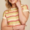 Discount King Louie Boatneck Boyd Top In Creme