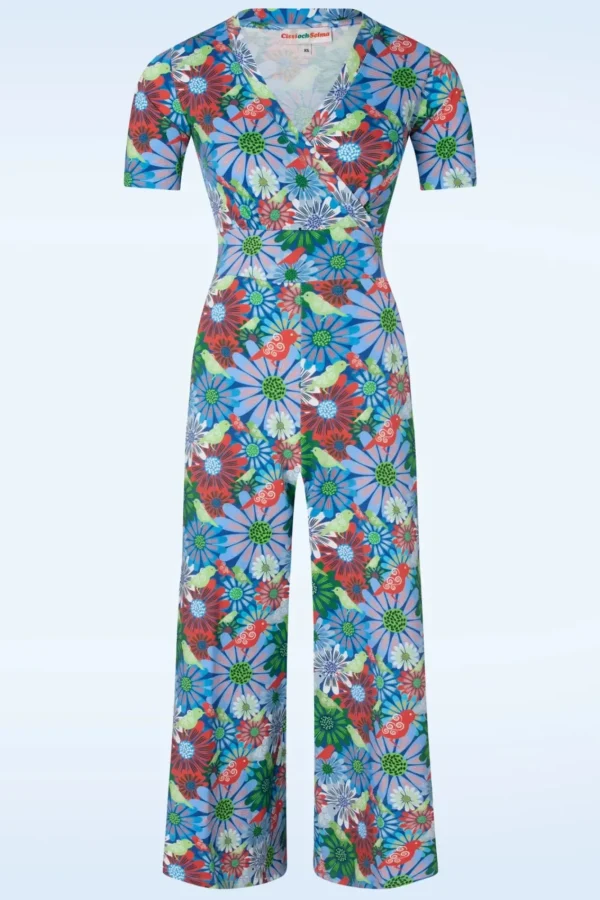 Outlet Cissi och Selma Britta Jumpsuit In Fageltivoli Bla