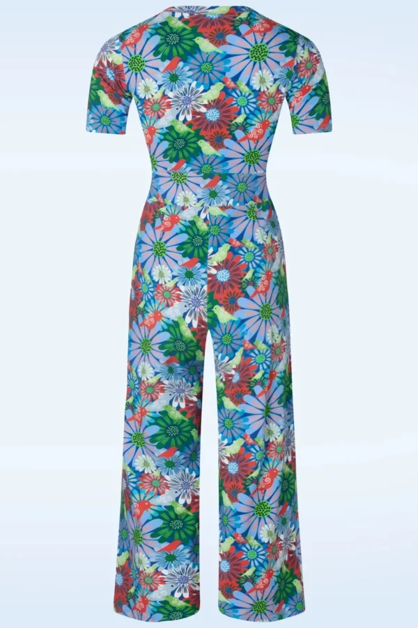 Outlet Cissi och Selma Britta Jumpsuit In Fageltivoli Bla
