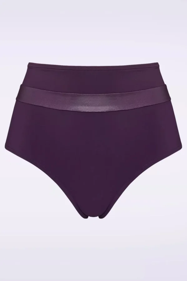 Clearance Marlies Dekkers Cache Coeur Slip Met Hoge Taille In Dieppaars