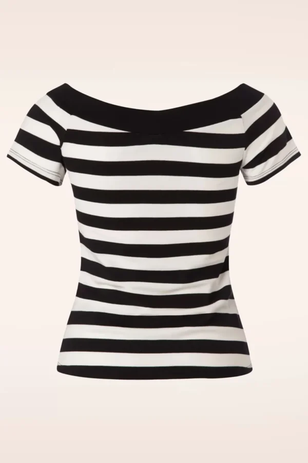 Sale Bunny Caitlin Strepen Top In Zwart En Wit