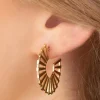 Best Sale Very Cherry Circle Fan Oorbellen In Goud