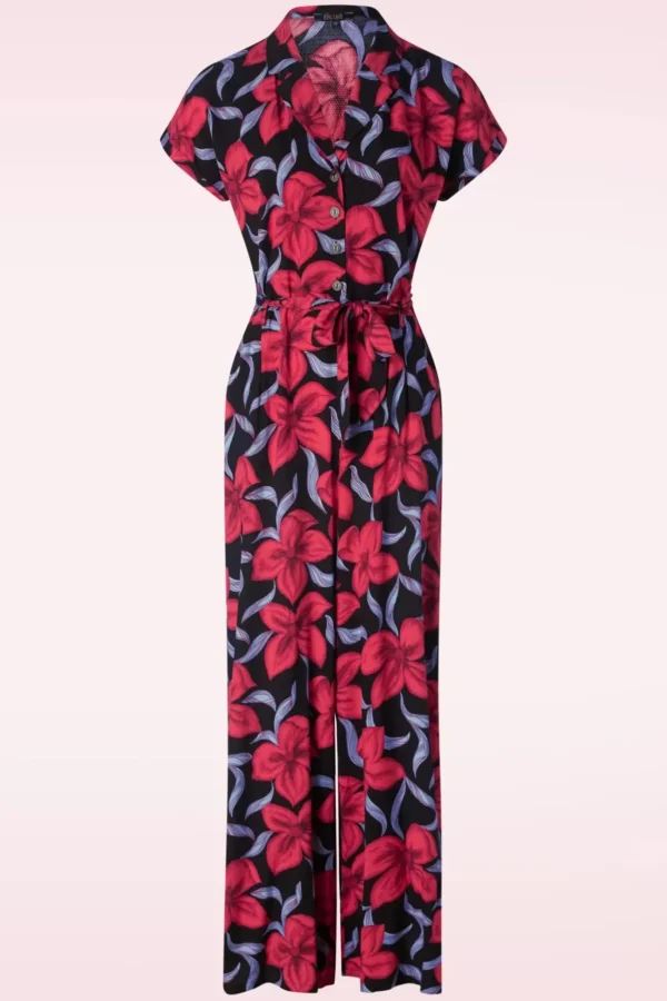 Outlet King Louie Daisy Jumpsuit Deacon In Zwart