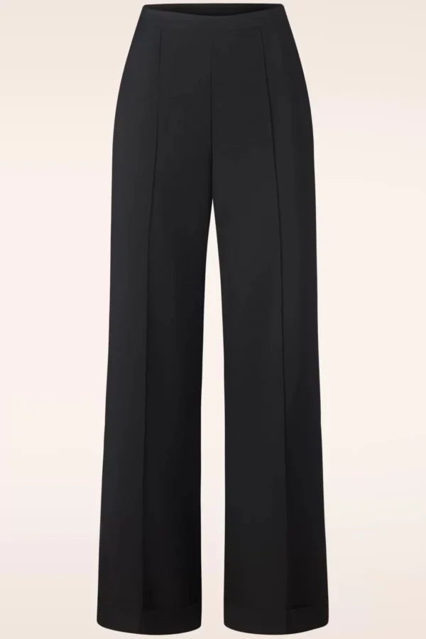 Shop Glamour Bunny Business Babe Dakota Pantalon In Zwart