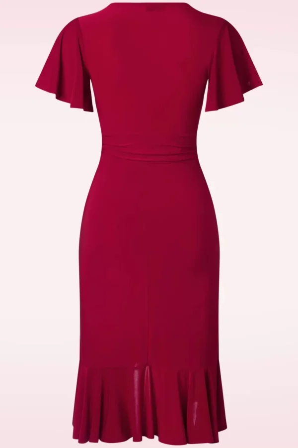 Best Sale Vintage Chic for Topvintage Desiree Pencil Jurk In Rood