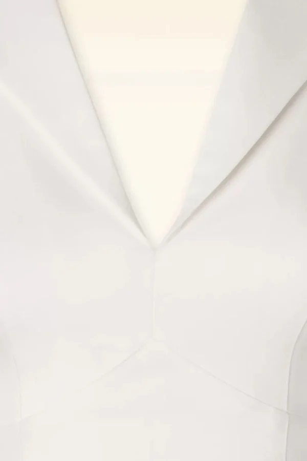 New Glamour Bunny Business Babe Dianne Blouse In Crispy Wit