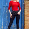 Cheap Rock-a-Booty Doris Skinny Jeans In Donkerblauw