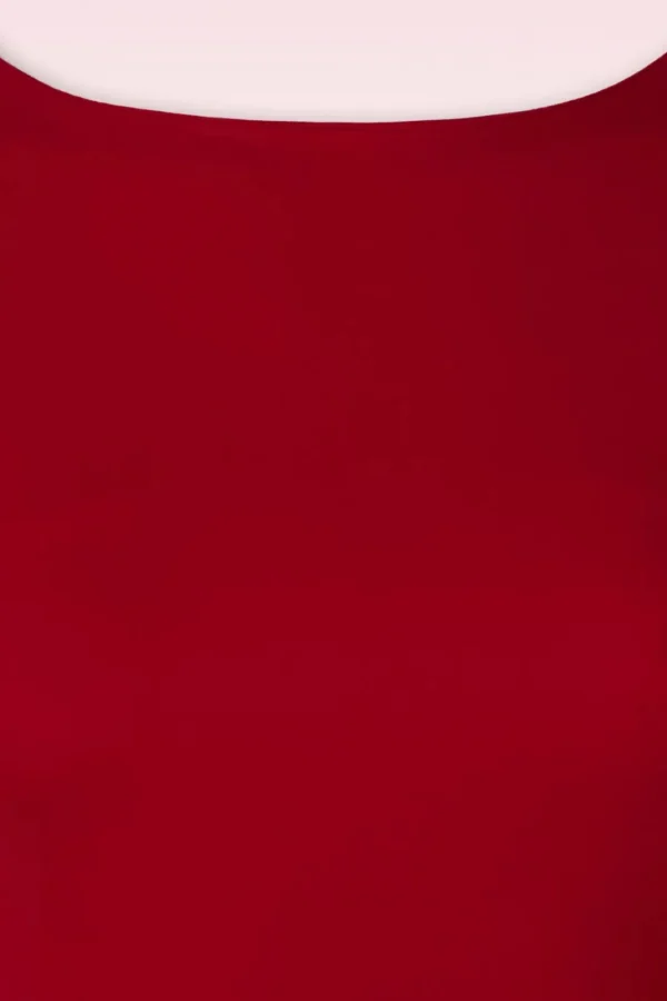 Outlet Vintage Chic for Topvintage Effen Jurk In Rood