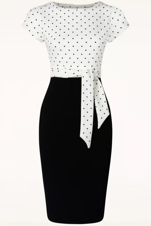 Sale Vintage Chic for Topvintage Elise Jurk In Zwart En Wit