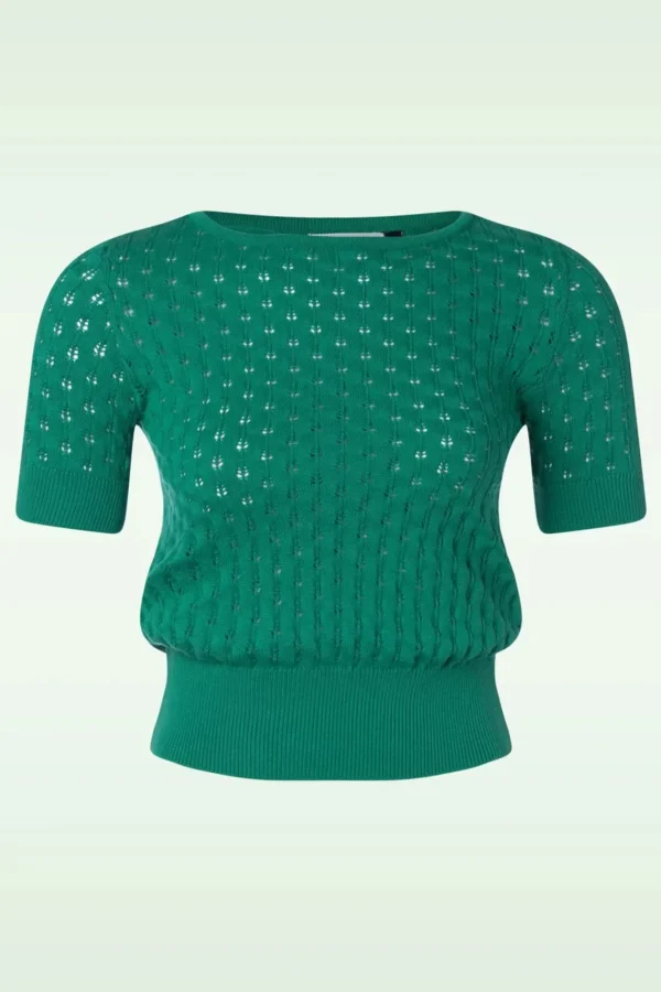 Outlet Very Cherry Ella Top In Smaragd