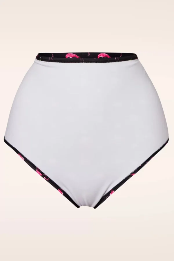 Best Sale Belsira Flamingo High Waist Bikinibroekje In Zwart En Roze