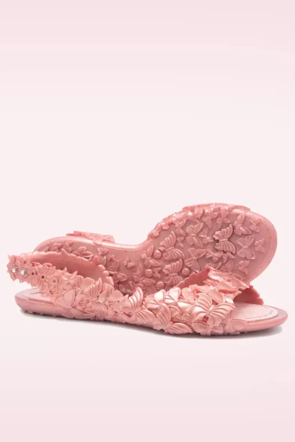 Hot Sunies Flexi Butterfly Flipflop Sandaaltjes In Glossy Roze