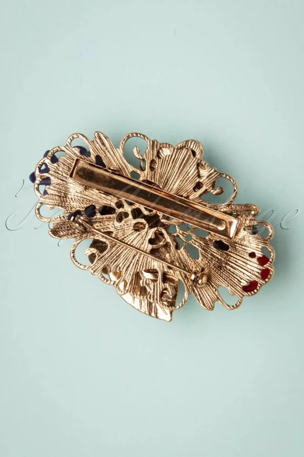 Outlet Lovely Freda Flower Cluster Haarclip En Broche In Goud En Multi