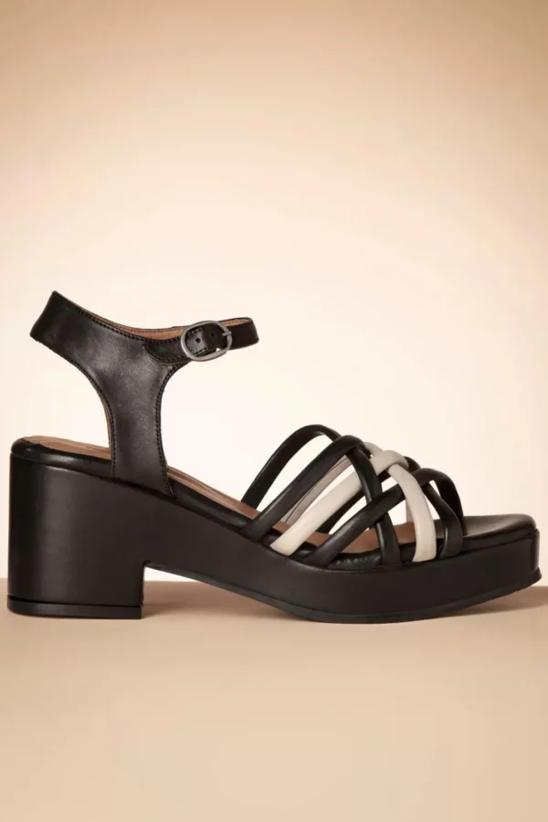 Cheap Miz Mooz Gabriella Sandaal In Zwart En Creme