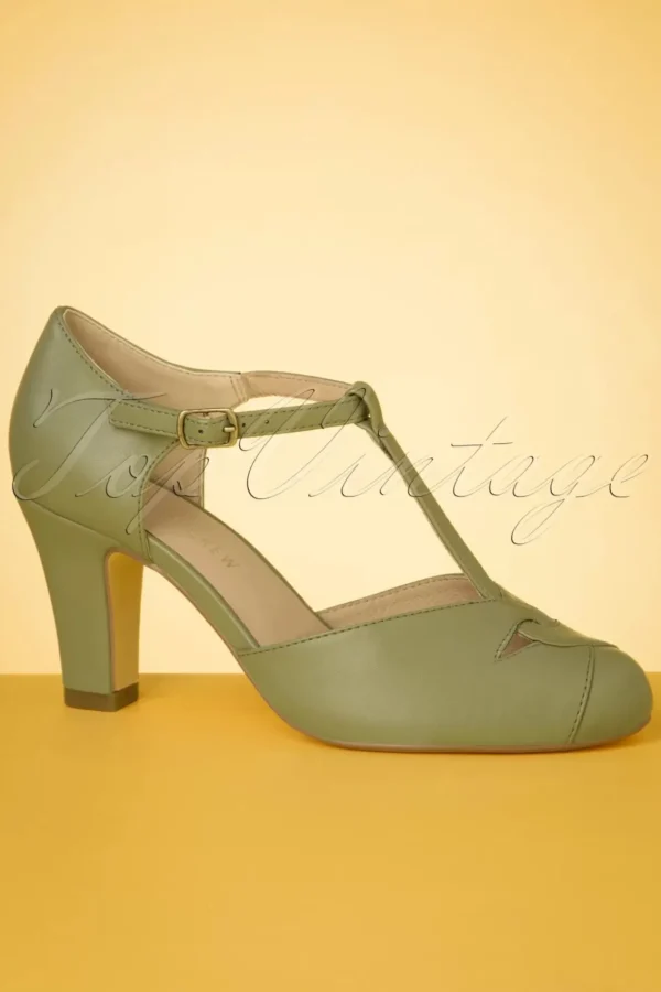 Online Chelsea Crew Glinda T-Strap Pumps In Salie