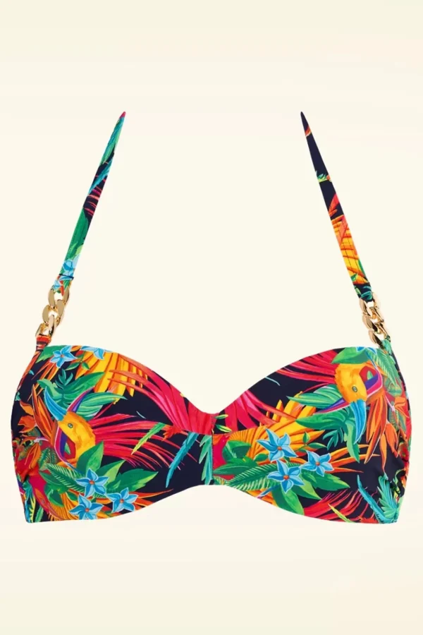 Shop Marlies Dekkers Hula Haka Rainforest Bikinitop In Multi