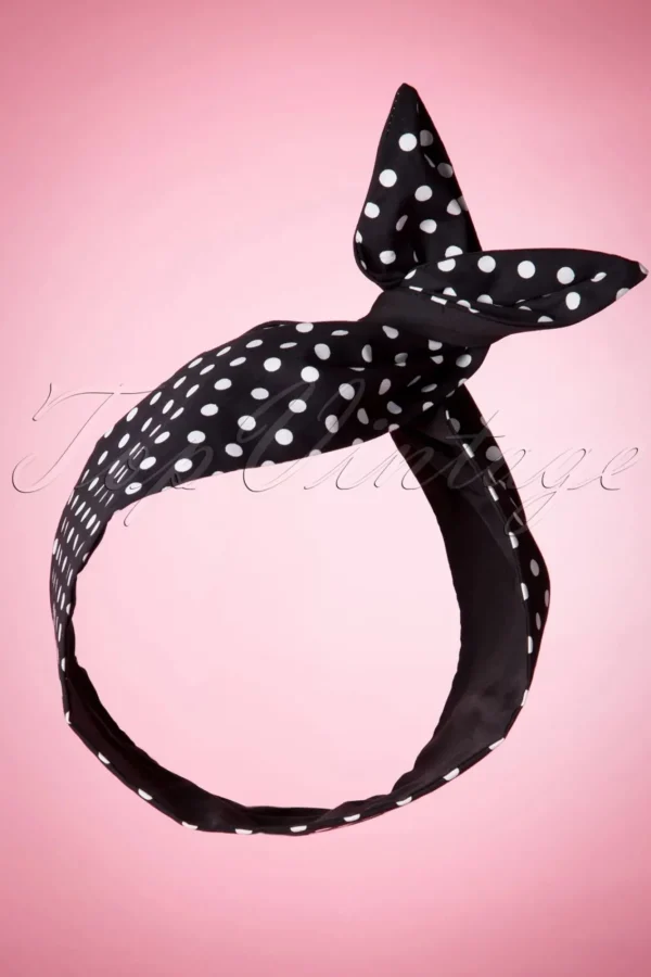 Cheap Be Bop a Hairbands I Want Polkadots In My Hair Sjaal In Zwart