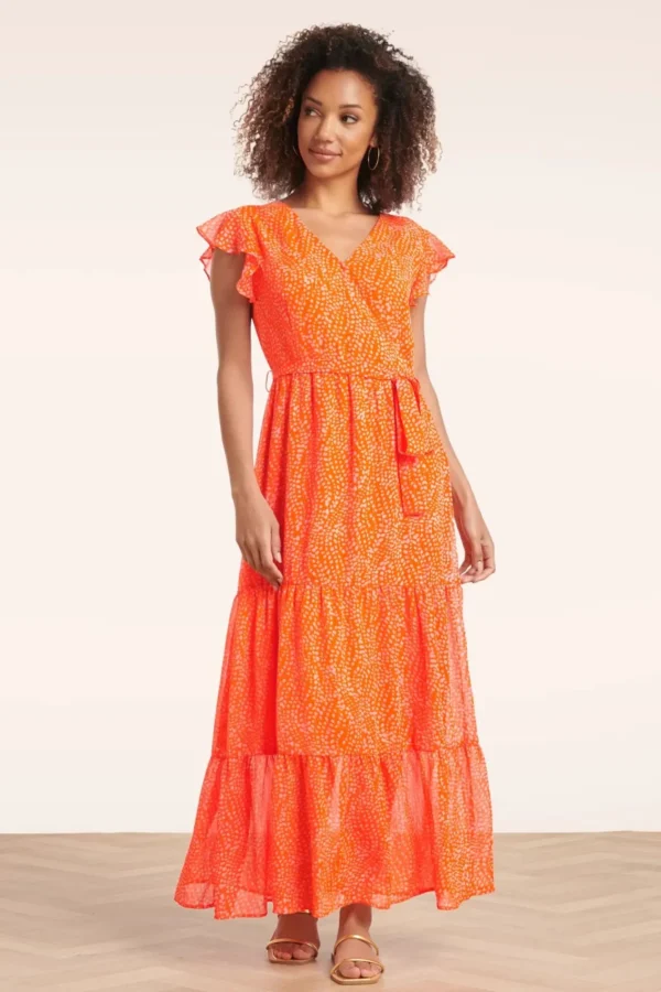 Outlet Smashed Lemon Ivy Maxi Jurk In Oranje