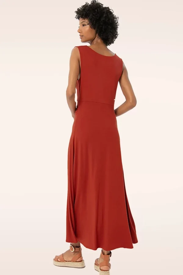 New Surkana Jasmine Maxi Jurk In Steenrood