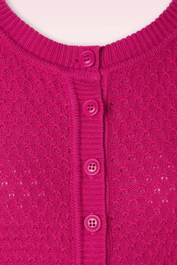 Clearance Mak Sweater Jennie Vest In Magenta