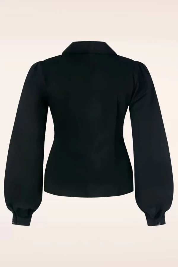 Shop Collectif Clothing Jerry Blouse In Zwart