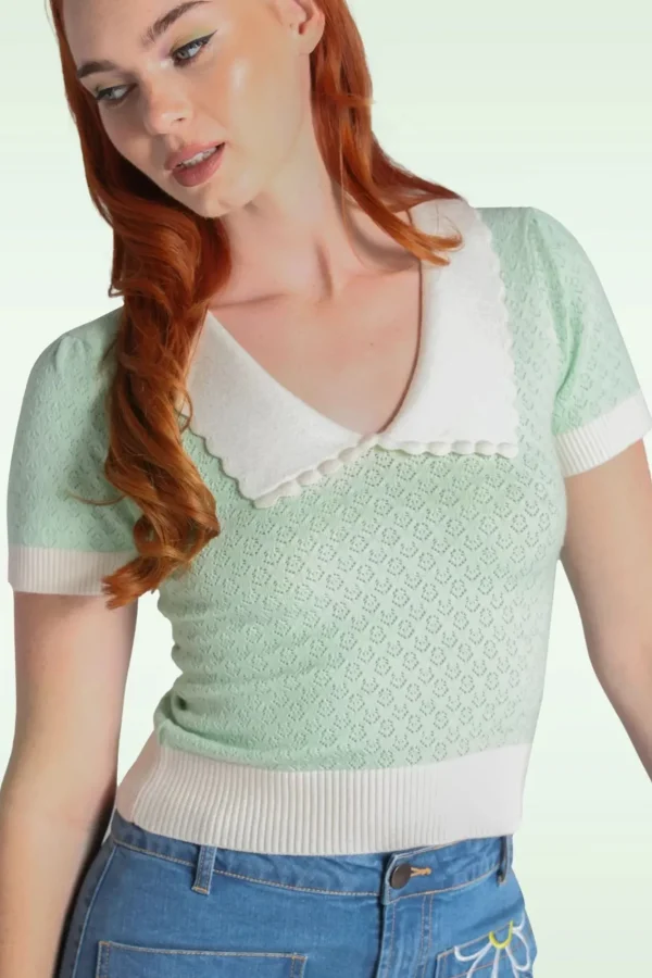 Cheap Bunny Joanie Top In Mint