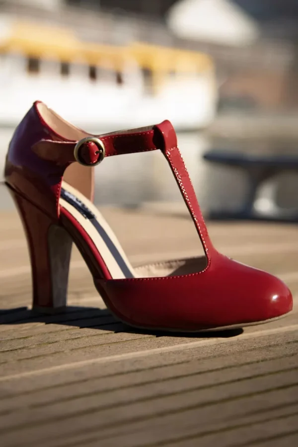Online Lola Ramona u2665 Topvintage June Effortlessly Elegant Lakpumps In Vurig Rood