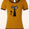 Online Mak Sweater Katten Trui In Camel