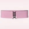Cheap Banned Retro Lauren Vintage Stretchriem In Lichtroze