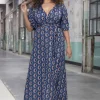 Flash Sale Vintage Chic for Topvintage Laurie Maxi Jurk In Blauw