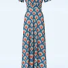 Clearance Vintage Chic for Topvintage Laurie Maxi Jurk In Circle Geo Print