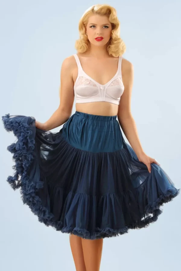 Store Banned Retro Lola Lifeforms Petticoat In Marineblauw