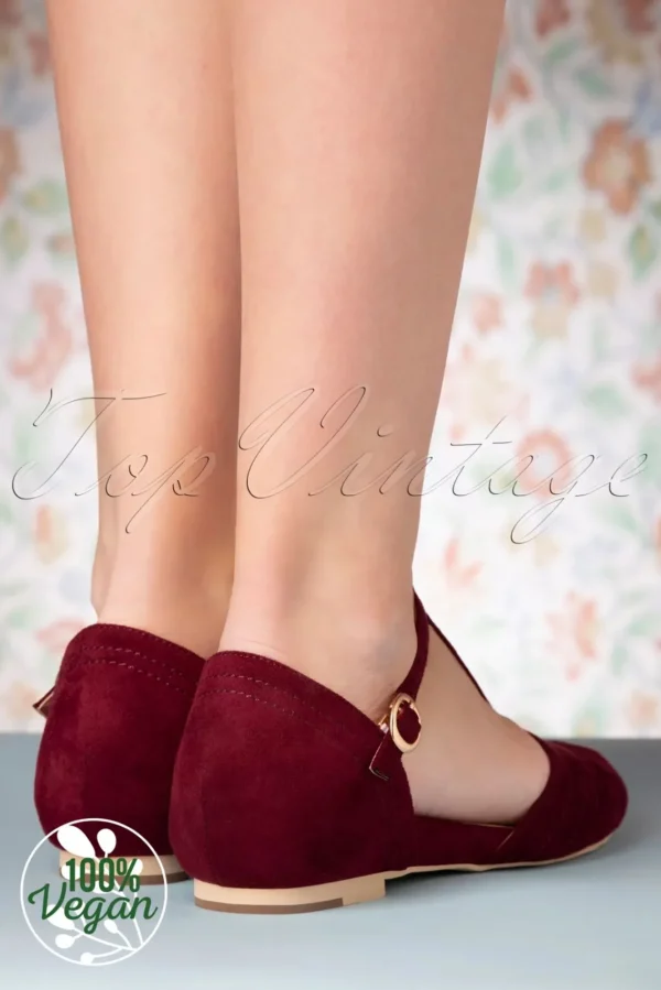 Sale Charlie Stone London T-Strap Flats In Wijnrood