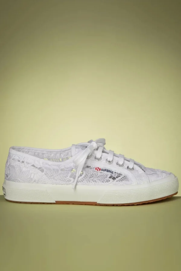 New Superga Macrame Sneakers In Wit