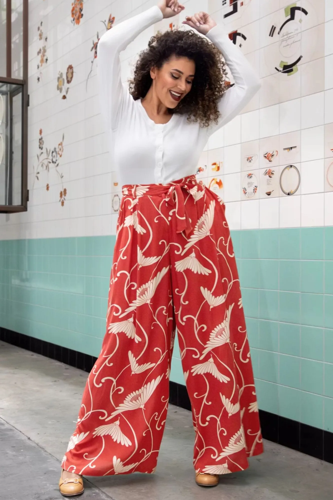 marnie_broek_pixy_in_twee_4.webp Flash Sale King Louie Marnie Broek Pixy In Tweed Oranje