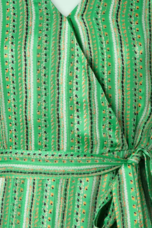 Discount Smashed Lemon Meila Sparkling Maxi Jurk In Groen