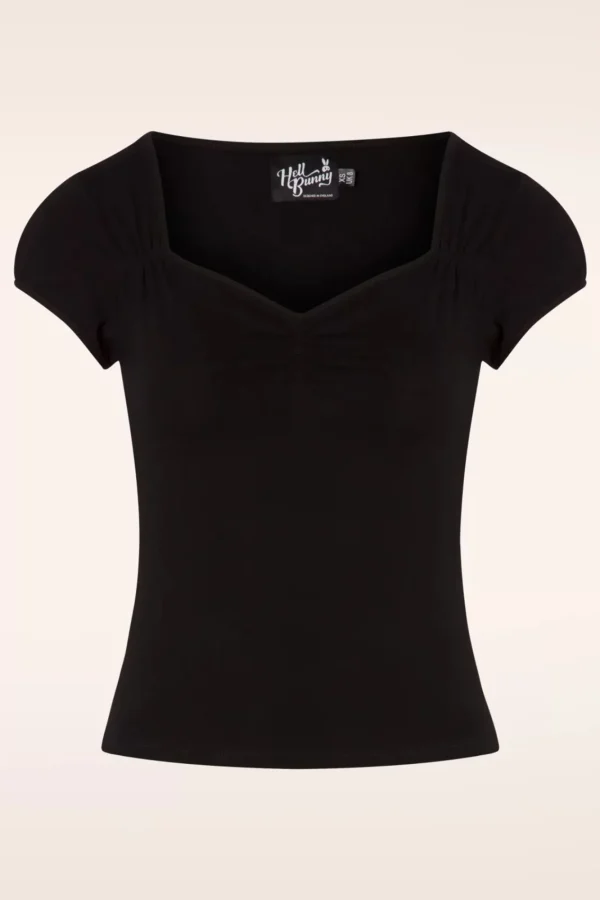 New Bunny Mia Top In Zwart