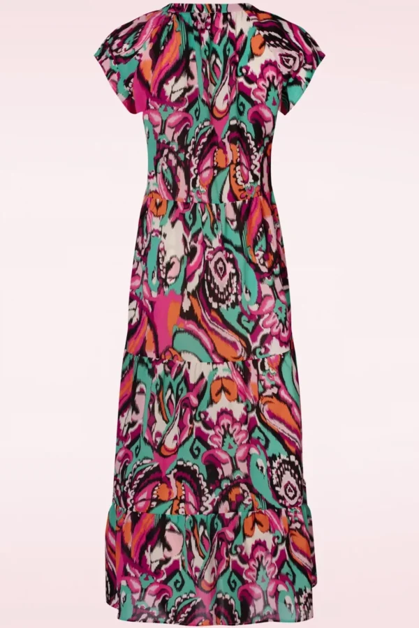 Shop Smashed Lemon Mirna Maxi Jurk In Multi