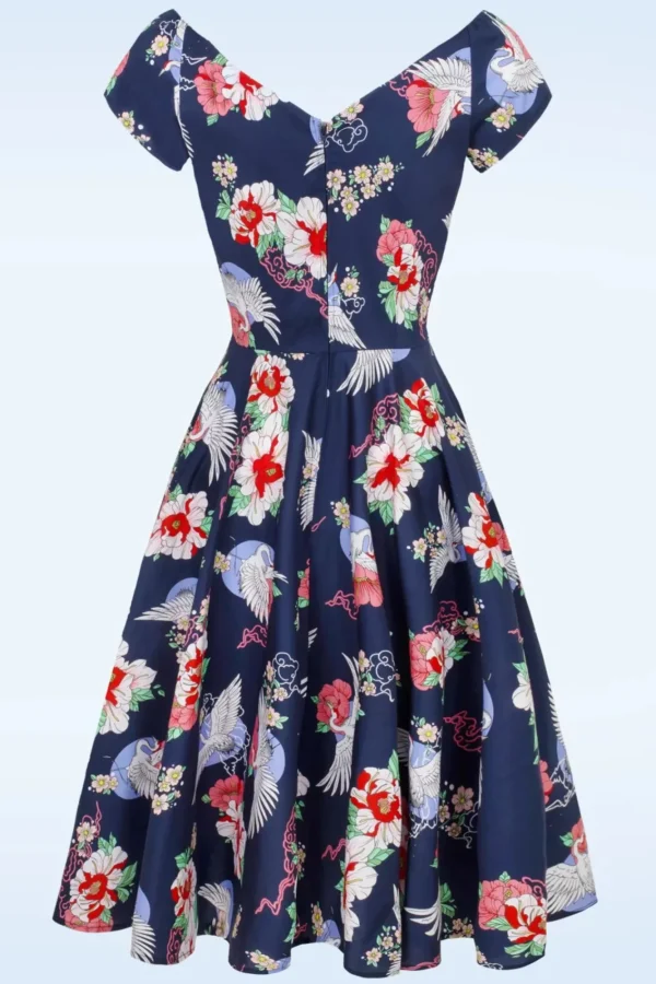 Shop Bunny Misa Swing Jurk In Marineblauw