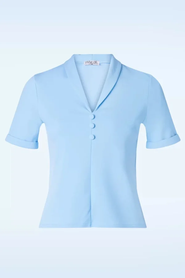 Cheap Vintage Chic for Topvintage Molly Top In Hemelsblauw