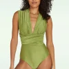 Cheap TC Beach Multiway Badpak In Shiny Groen Rib