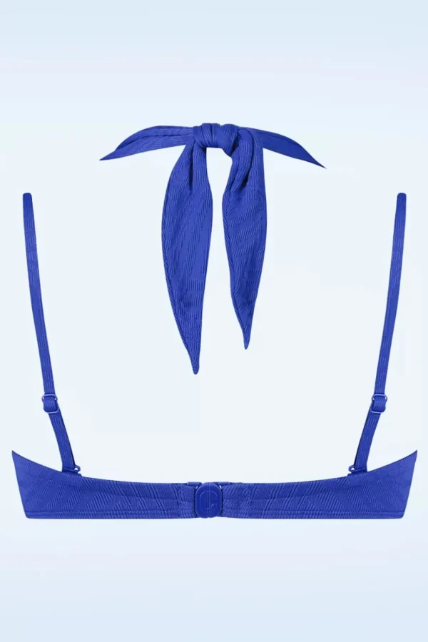Online TC Beach Multiway Bikinitop In Blue Waves